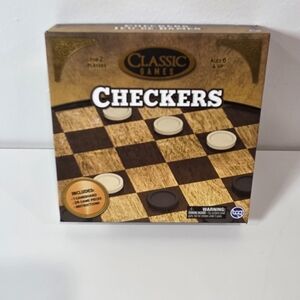 Classic Checkers Game Set